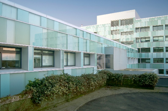 Fotografía de arquitectura del Hospital de Conxo de Santiago de Compostela.