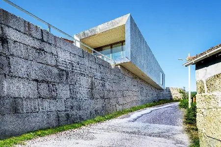 Centro social en Cacheiro, Pontevedra. Foto de exterior.