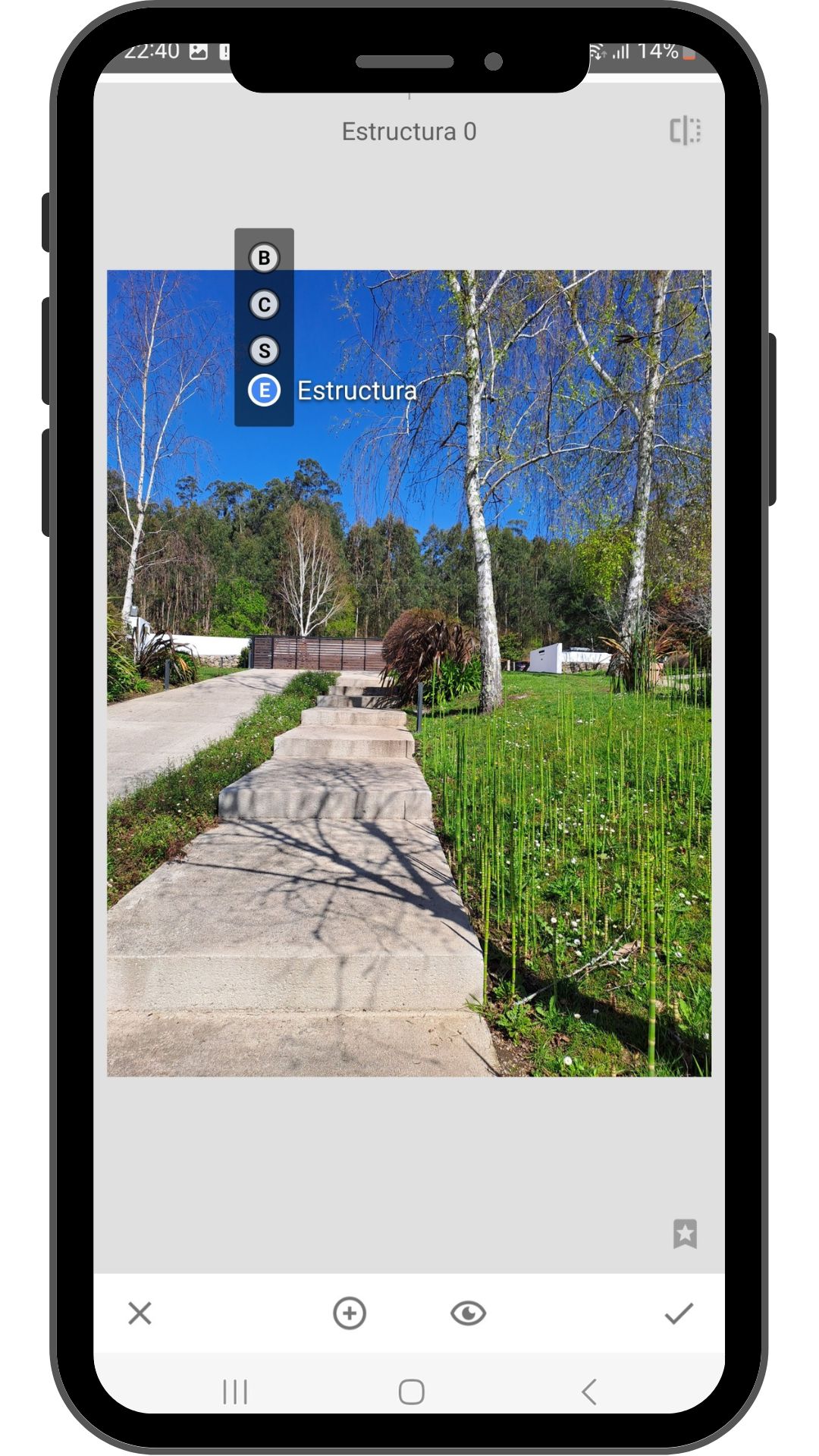 Captura de pantalla de la herramienta Selectivo en la aplicación Snapseed